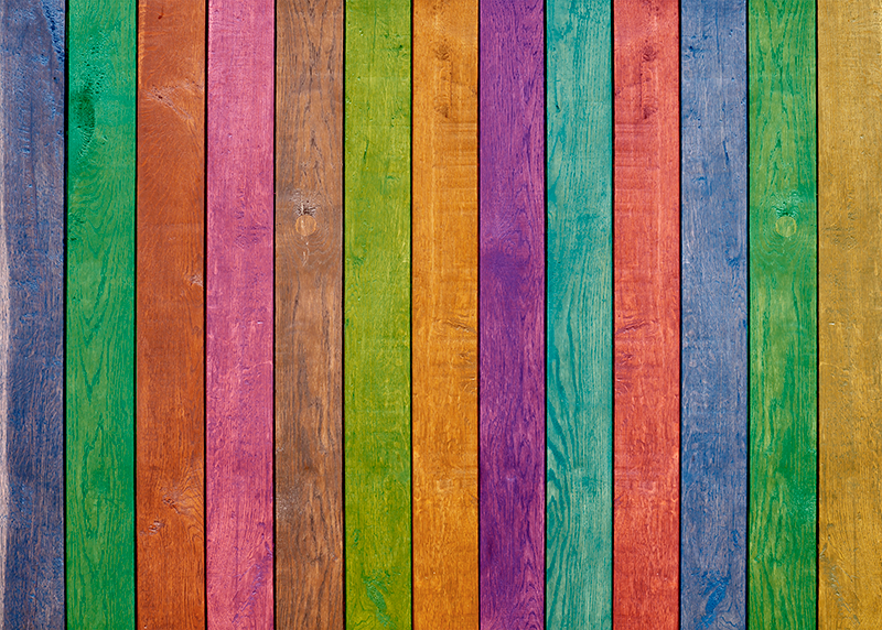 tapis vinyle en bois vinylee multicolore en bois - TenStickers