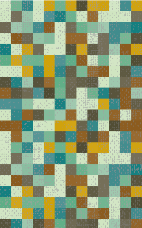 Tapis vinyle géométrique géométrie de la mosaïque - TenStickers