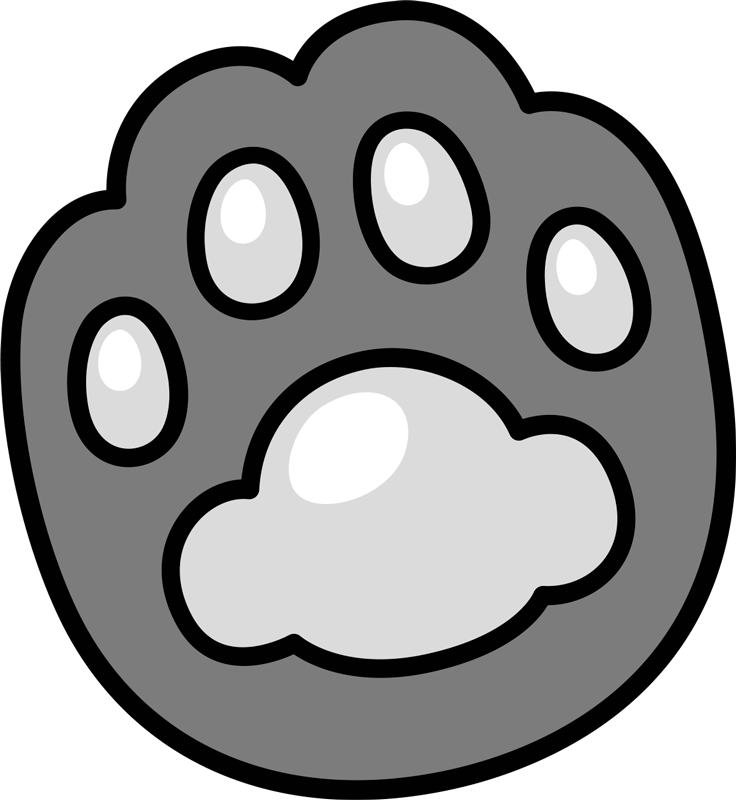 Tapis vinyle animal empreinte de patte - TenStickers