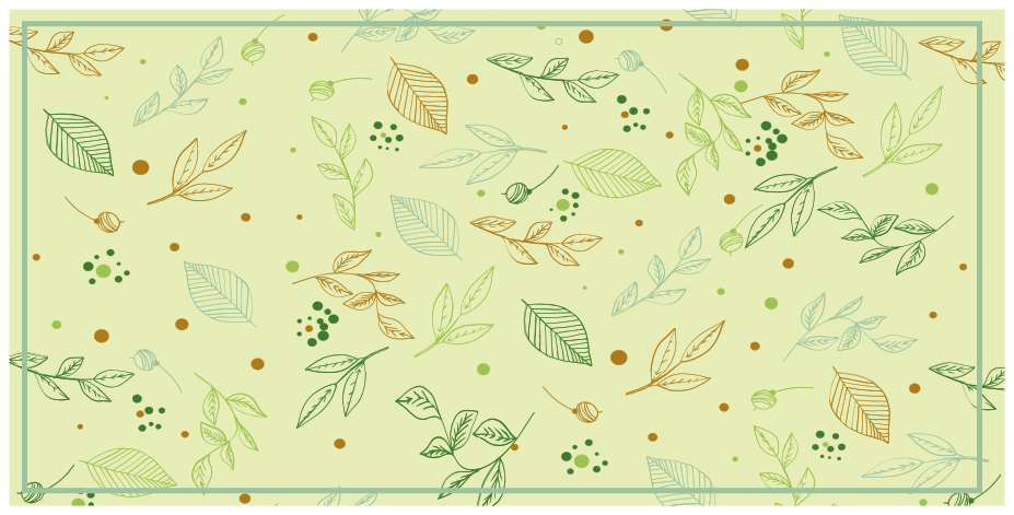 Tapis vinyle nature motif botanique de feuillage - TenStickers
