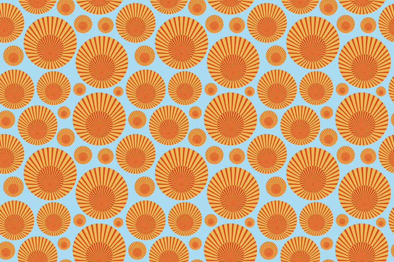 Tapis vinyle retro vinylee soleil des années 70 - TenStickers