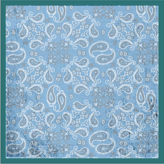 Tapis vinyle carreaux de ciment motif cachemire - TenStickers