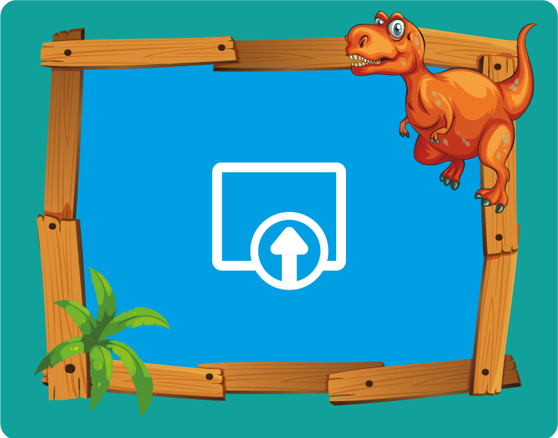 Tapis vinyle pour enfants dinosaure personnalisable - TenStickers