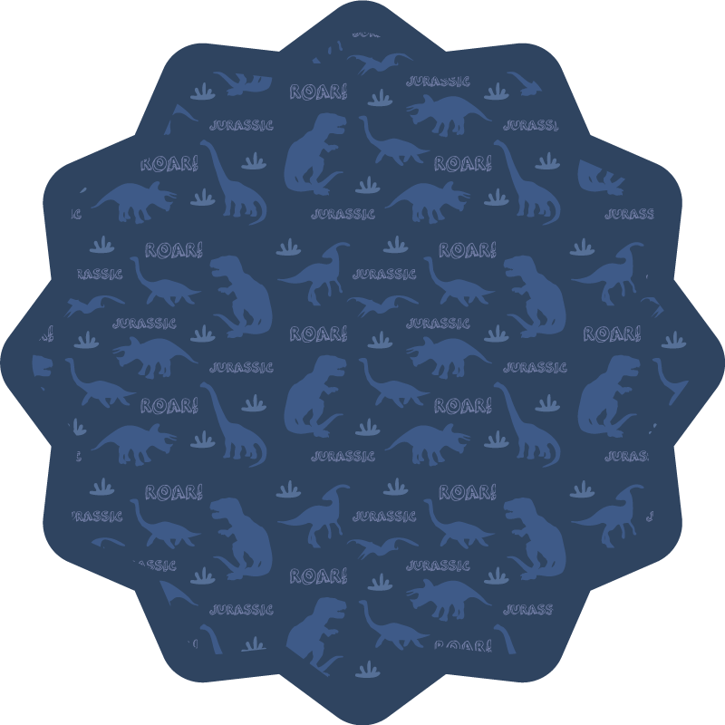 Tapis vinyle autres tapis contours de dinosaures - TenStickers
