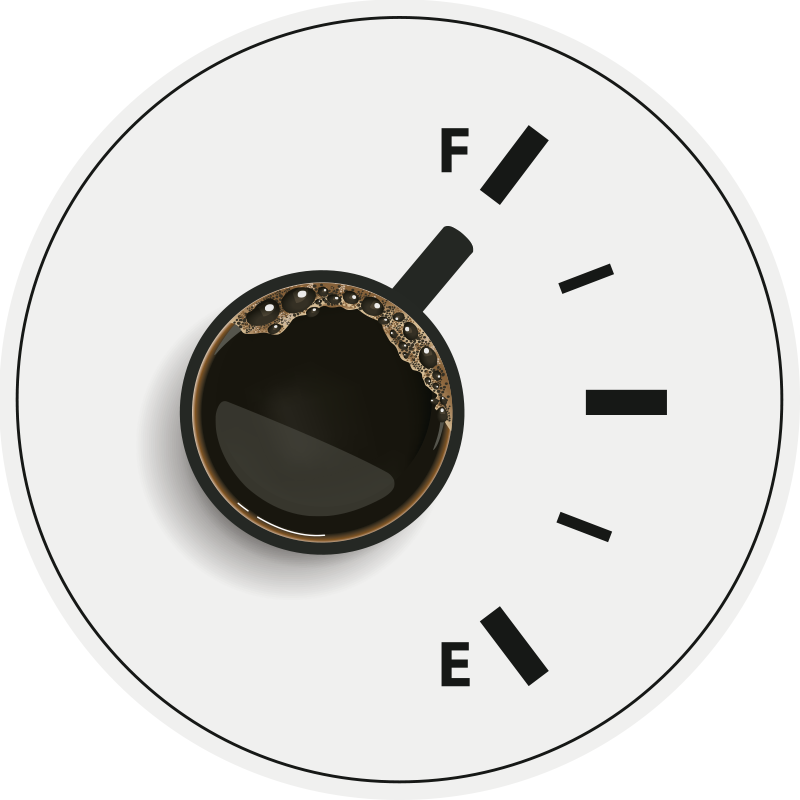 Tapis mosaique vinyle indicateur de temps de café - TenStickers