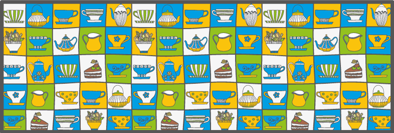 Tapis vinyle cuisine modèles culinaires - TenStickers