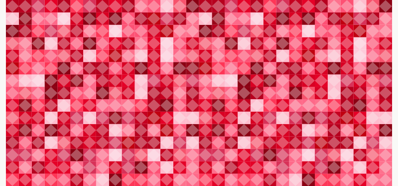 Tapis vinyle géométrique motif géométrique rouge - TenStickers