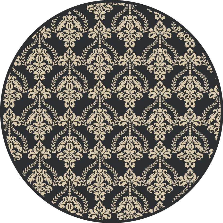 Tapis vinyle vintage superposition de motifs ornés - TenStickers