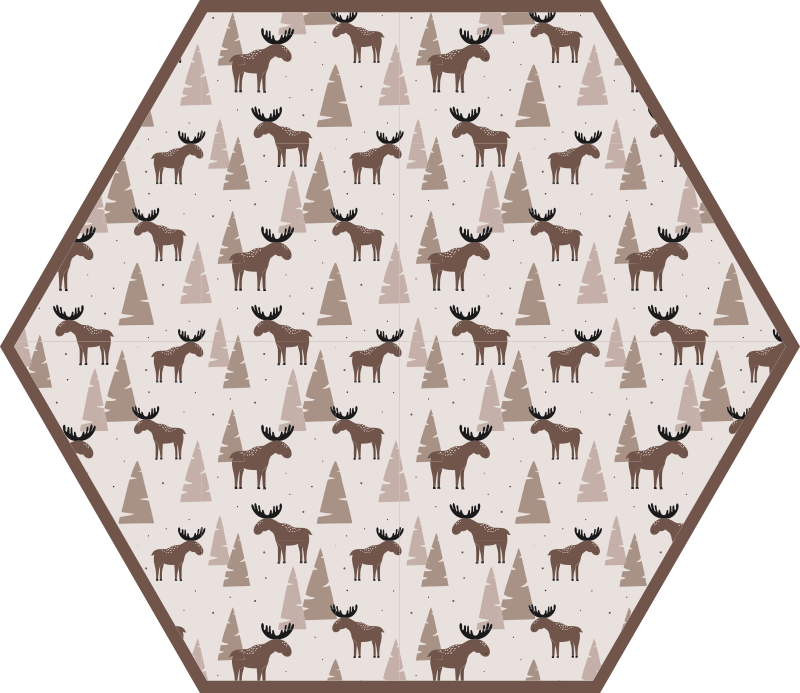 Tapis vinyle autres tapis motif de montagne d'orignal - TenStickers