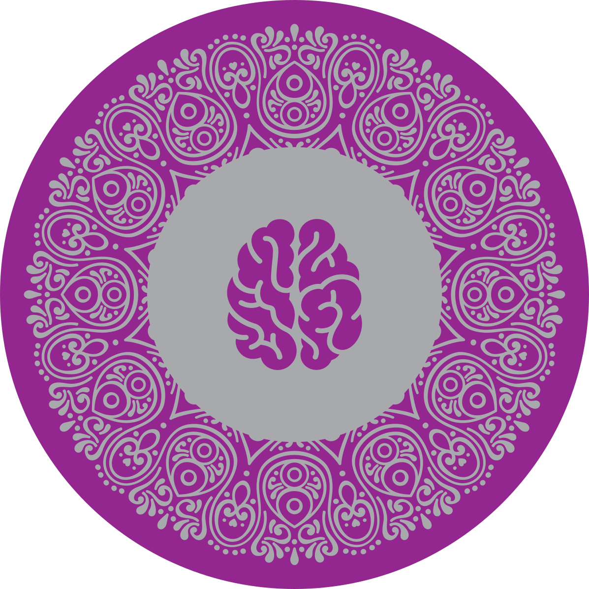 Tapis vinyle mandala conception de cerveau de mandala - TenStickers