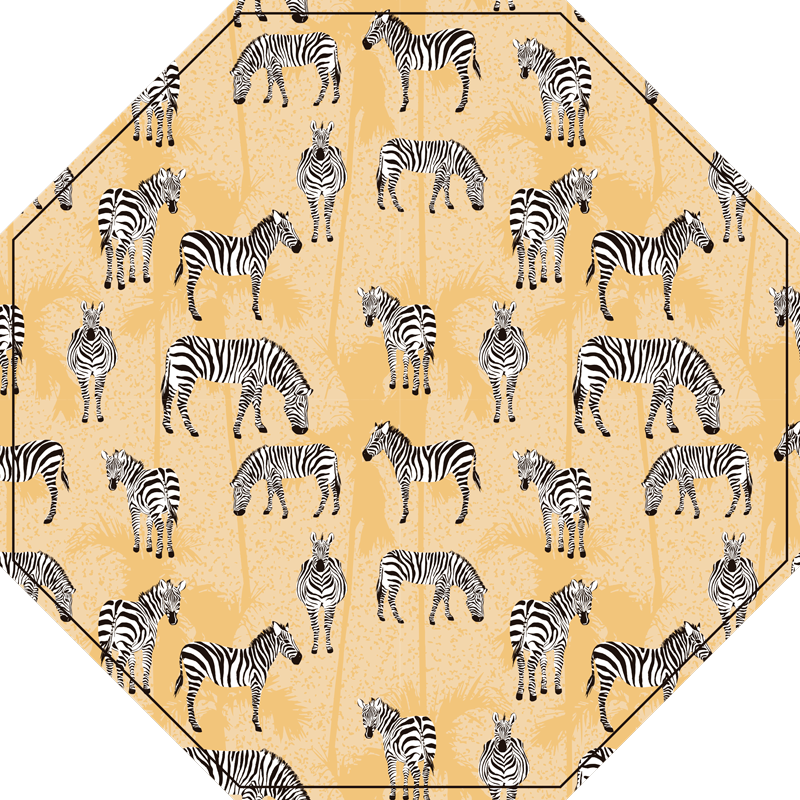 Tapis vinyle motif animal motif safari zèbre - TenStickers
