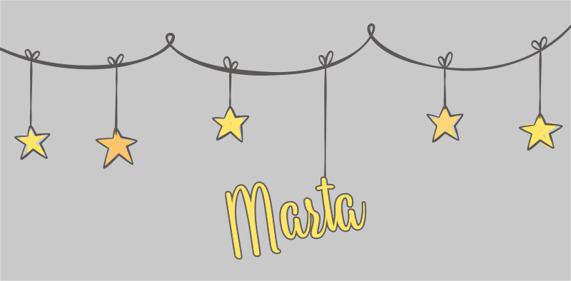 Tapis vinyle personnalisé étoilé personnalisé - TenStickers