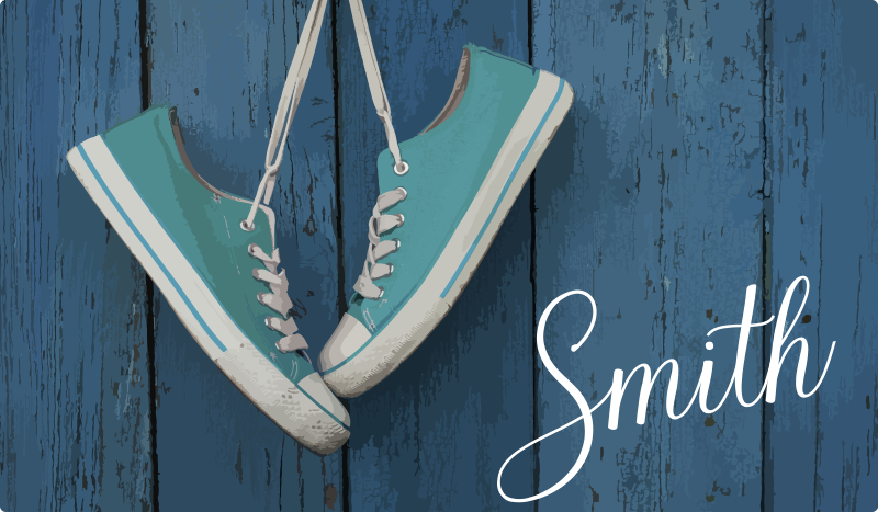 Tapis vinyle texture personnalisation des baskets - TenStickers