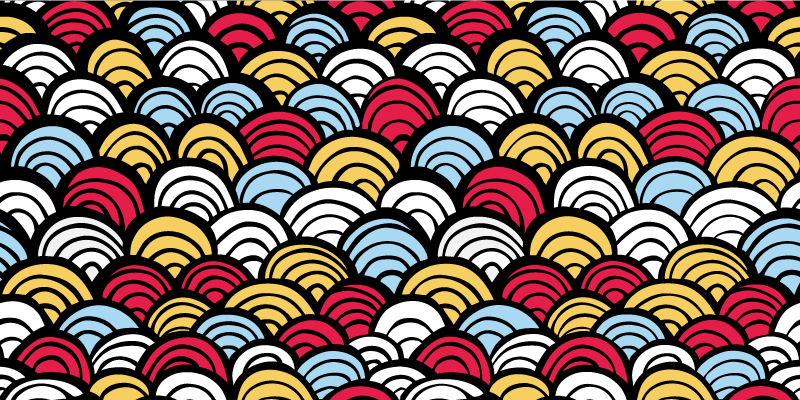 Tapis vinyle chambre Des écailles de poisson - TenStickers
