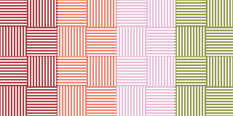 Tapis vinyle rayures blocs de couleur rayés - TenStickers