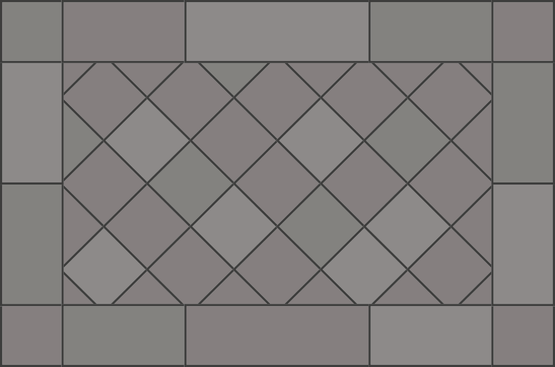 Tapis vinyle carreaux de ciment géométrie carrelée - TenStickers