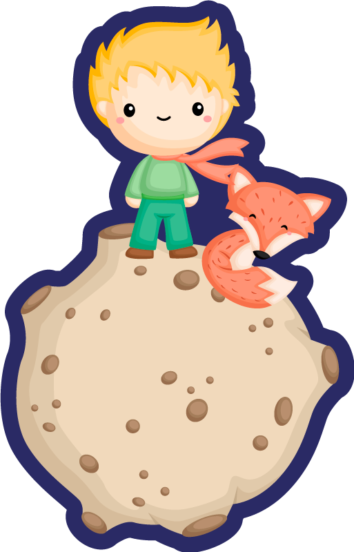 Tapis vinyle pour enfants explorateur de l'espace cartoon - TenStickers