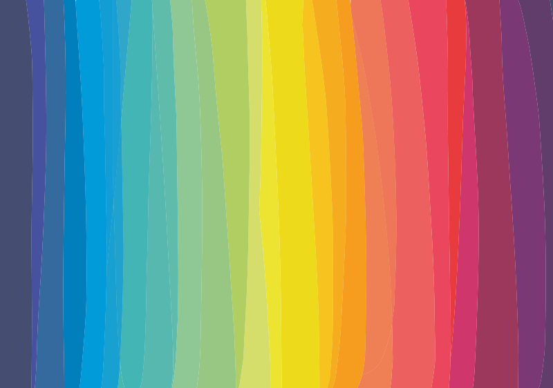 Tapis vinyle rayures rayures dégradées multicolores - TenStickers