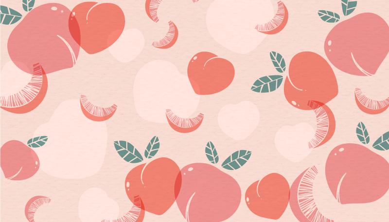 Tapis vinyle plantes motifs fruités - TenStickers