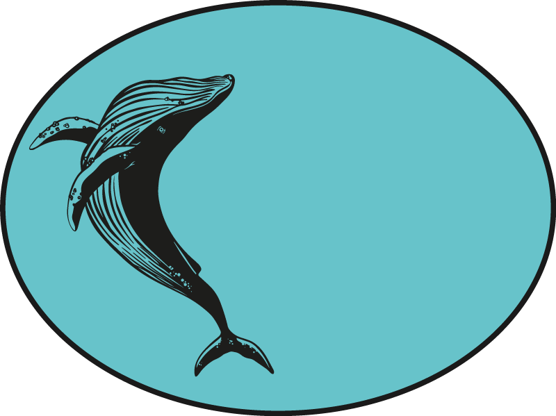 Tapis vinyle animal motif de baleine majestueuse - TenStickers