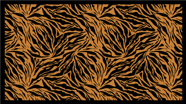 Tapis vinyle motif animal rayures de tigre audacieuses - TenStickers