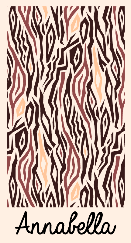 Tapis vinyle personnalisé motif animal stylisé - TenStickers