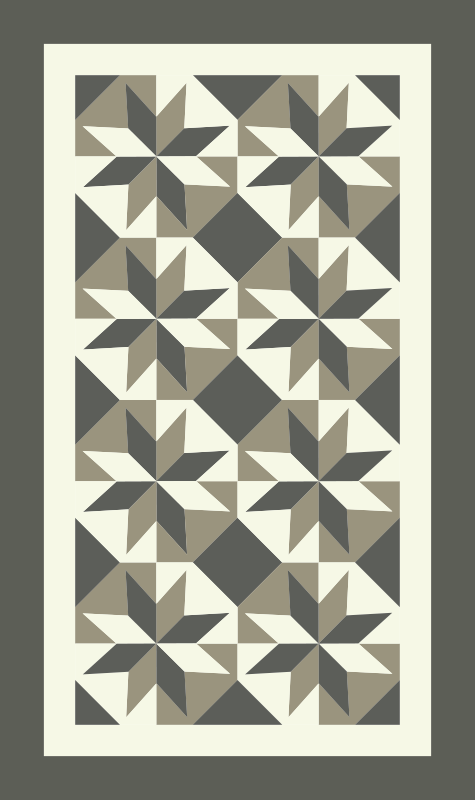 Tapis vinyle cuisine motif en étoile - TenStickers