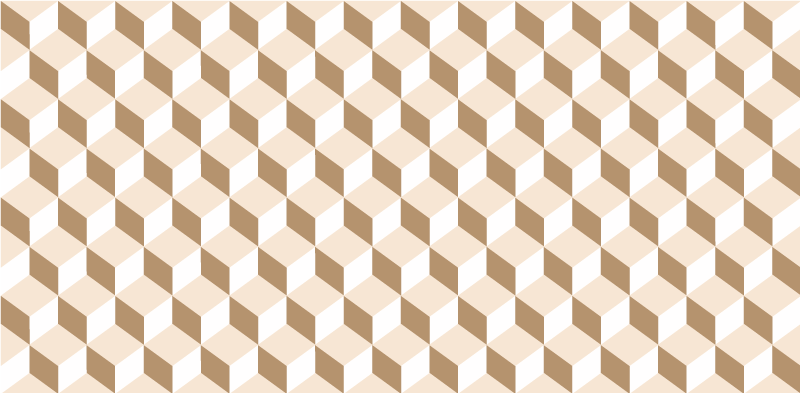 Tapis vinyle cuisine moderne cubes monochromes - TenStickers