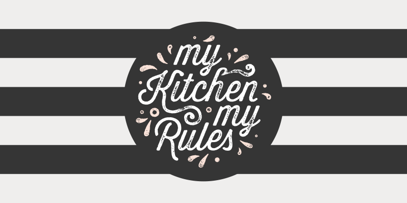 Tapis vinyle cuisine ma gastronomie mes directives - TenStickers