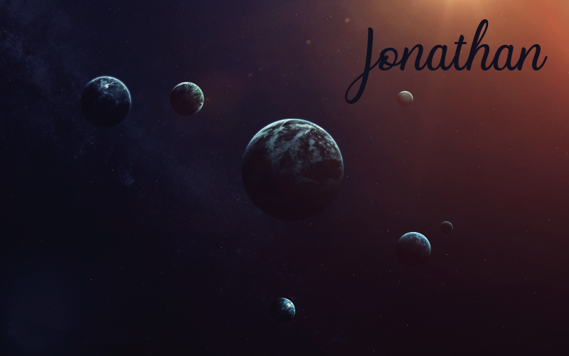 Tapis vinyle ado conception céleste avec nom - TenStickers