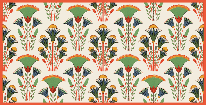 Tapis vinyle retro Style égyptien - TenStickers