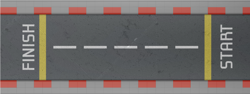 Tapis vinyle route piste de course classique - TenStickers