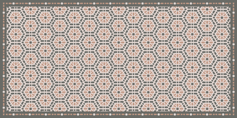 Tapis vinyle carreaux de ciment portugais gothiques - TenStickers