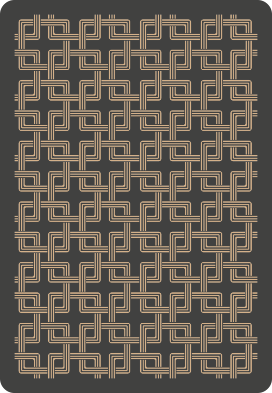 Tapis mosaique vinyle motifs de lignes élégants - TenStickers