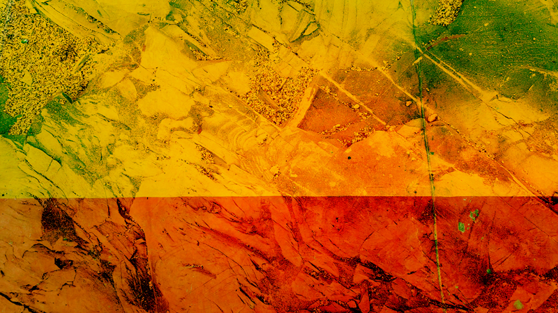 Tapis vinyle texture couches de couleurs chaudes - TenStickers