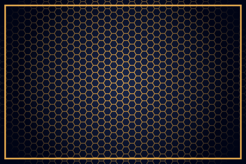 Tapis vinyle géométrique nid d'abeille chic - TenStickers