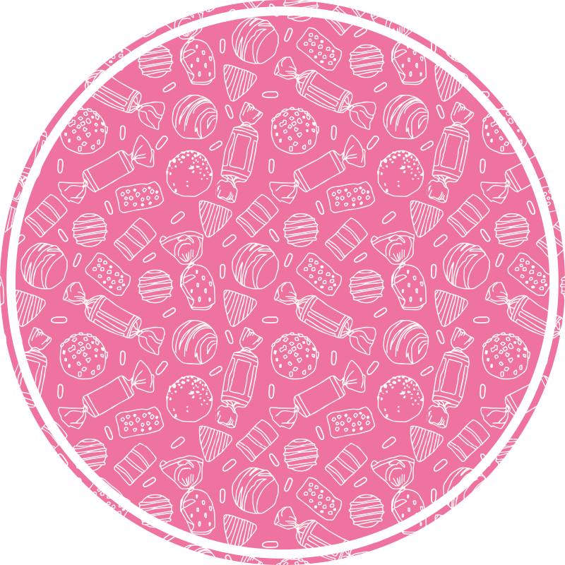 Tapis vinyle autres tapis motif rose canny - TenStickers