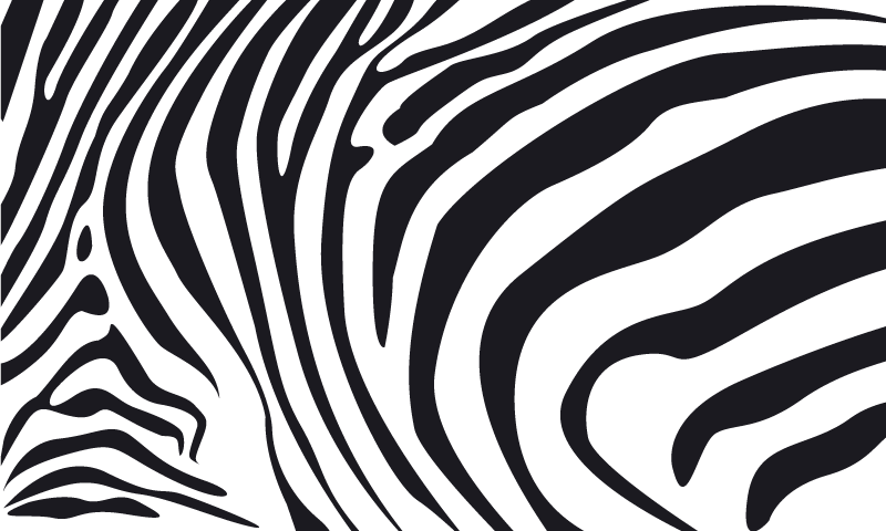 Tapis vinyle motif animal lignes de zèbre - TenStickers