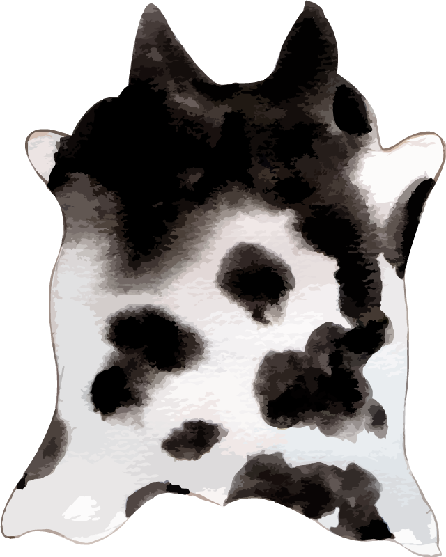 Tapis vinyle motif animal idée peau de vache - TenStickers