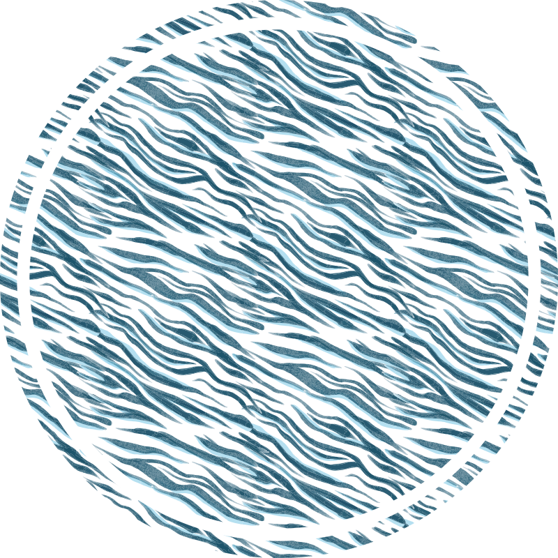 Tapis vinyle motif animal vague zébrée élégante - TenStickers