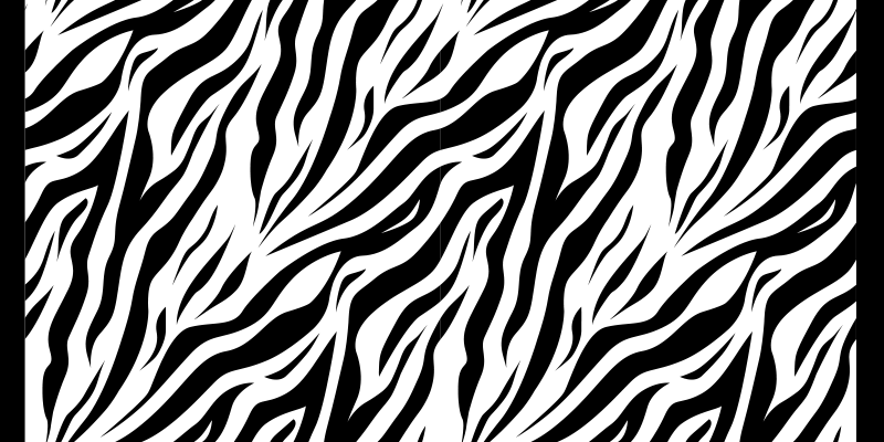 Tapis vinyle motif animal zèbre élégant - TenStickers