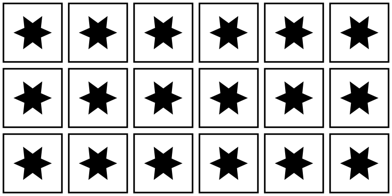 Tapis vinyle carreaux blancs avec étoile noires - TenStickers