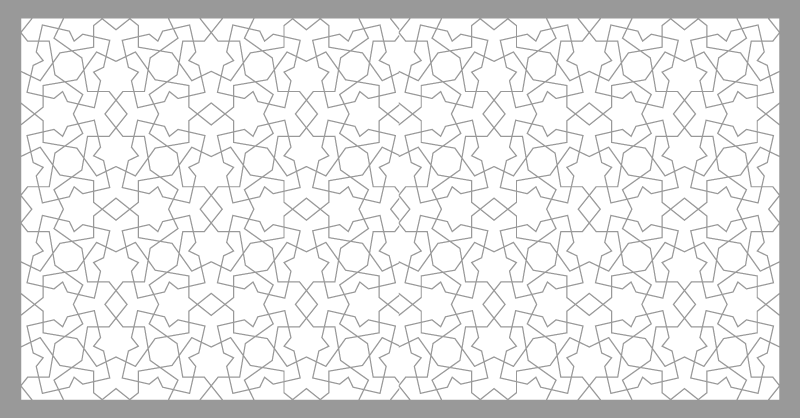 Tapis mosaïque vinyle motifs géométriques raffinés - TenStickers