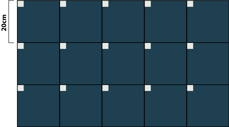 Tapis vinyle carreaux de ciment texture bleu profond - TenStickers