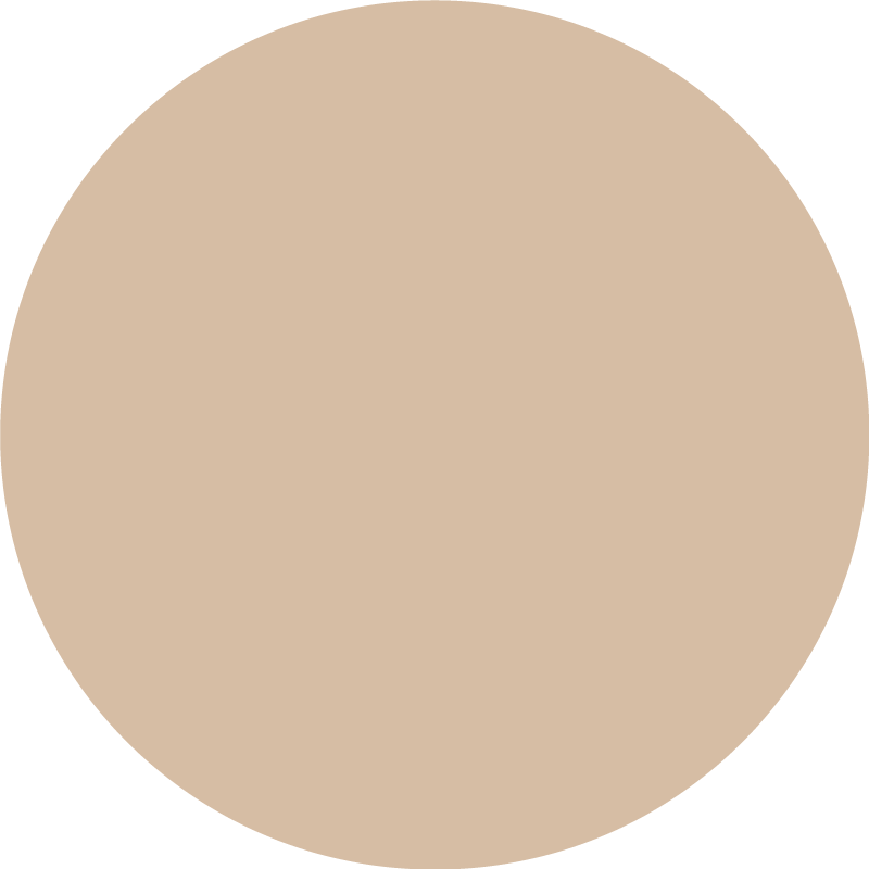 Tapis vinyle rond teinte beige douce - TenStickers