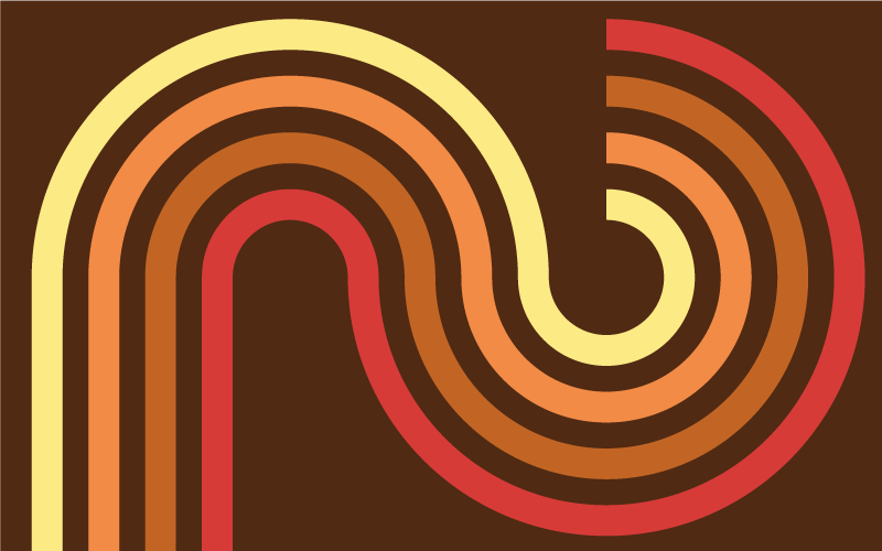 Tapis vinyle retro  vintage pop des années 70 - TenStickers