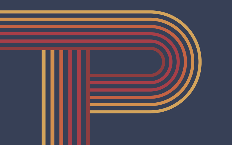 Tapis vinyle géométrique superposition de lignes colorées - TenStickers