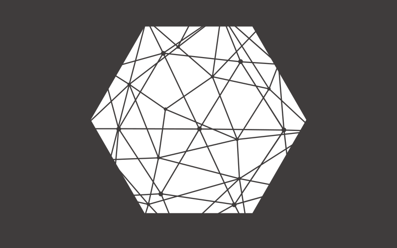 Tapis vinyle géométrique motif hexagonal abstrait - TenStickers