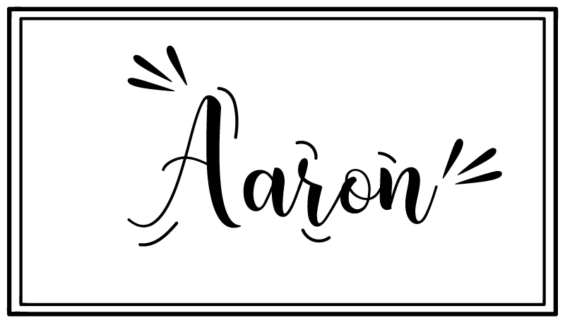 Tapis vinyle chambre nom personnalisé minimaliste - TenStickers