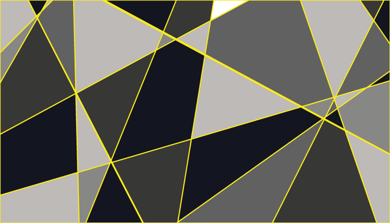 Tapis vinyle géométrique lignes triangulaires grises - TenStickers